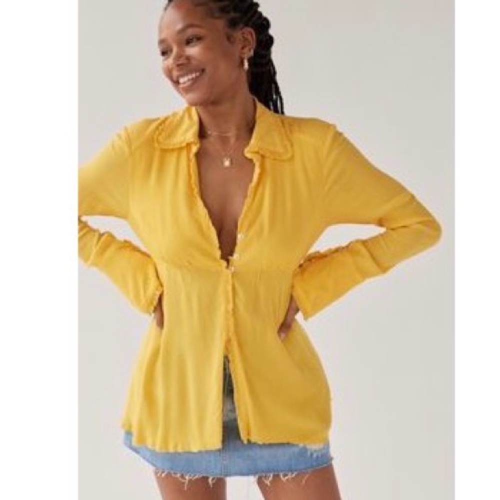 Urban Outfitters Open Back Babydoll Top